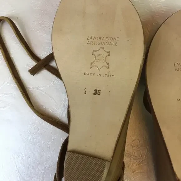 Cornetti Tropea Wedge Cheetah Print Sandals 36 - Picture 12 of 16